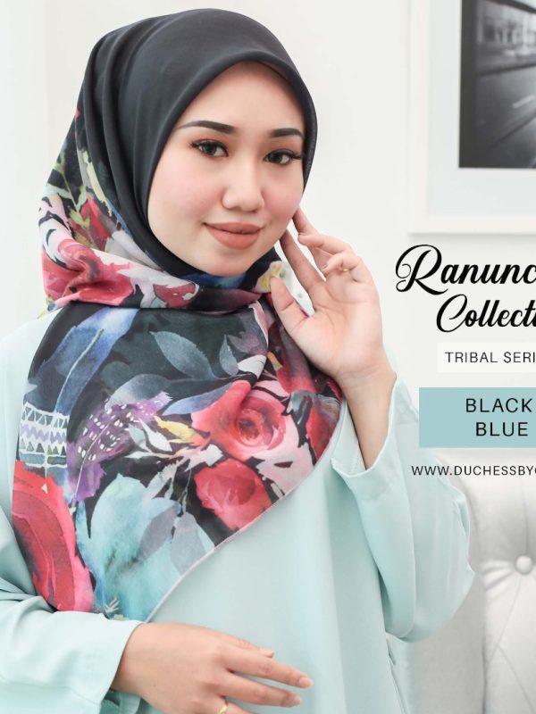 RANUNCULUS COLLECTION IN TRIBAL – BLACK BLUE