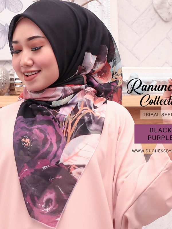 RANUNCULUS COLLECTION IN TRIBAL – BLACK PURPLE