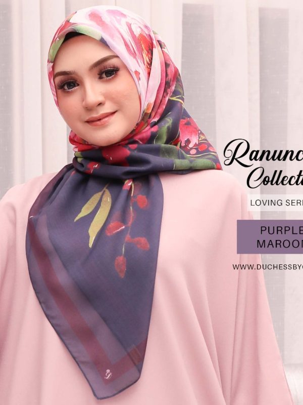 RANUNCULUS COLLECTION IN LOVING – PURPLE MEROON