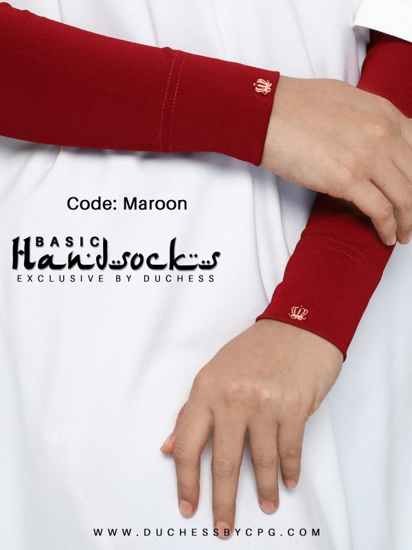 DUCHESS BASIC HANDSOCKS - MAROON