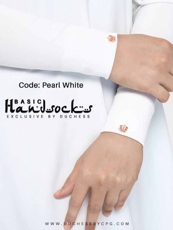 DUCHESS BASIC HANDSOCKS – PEARL WHITE