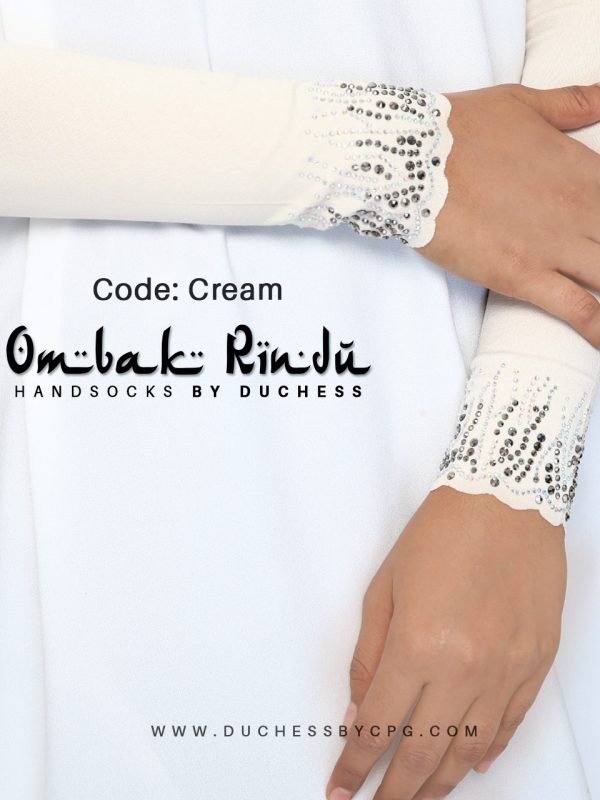 DUCHESS OMBAK RINDU HANDSOCKS – CREAM