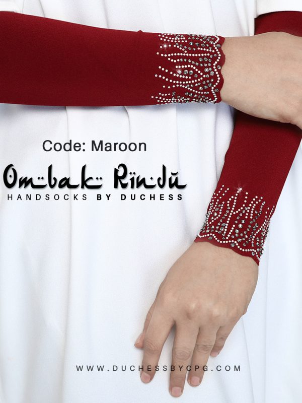 DUCHESS OMBAK RINDU HANDSOCKS – MAROON