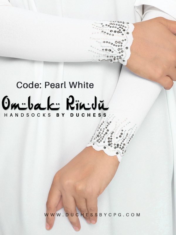 DUCHESS OMBAK RINDU HANDSOCKS – PEARL WHITE