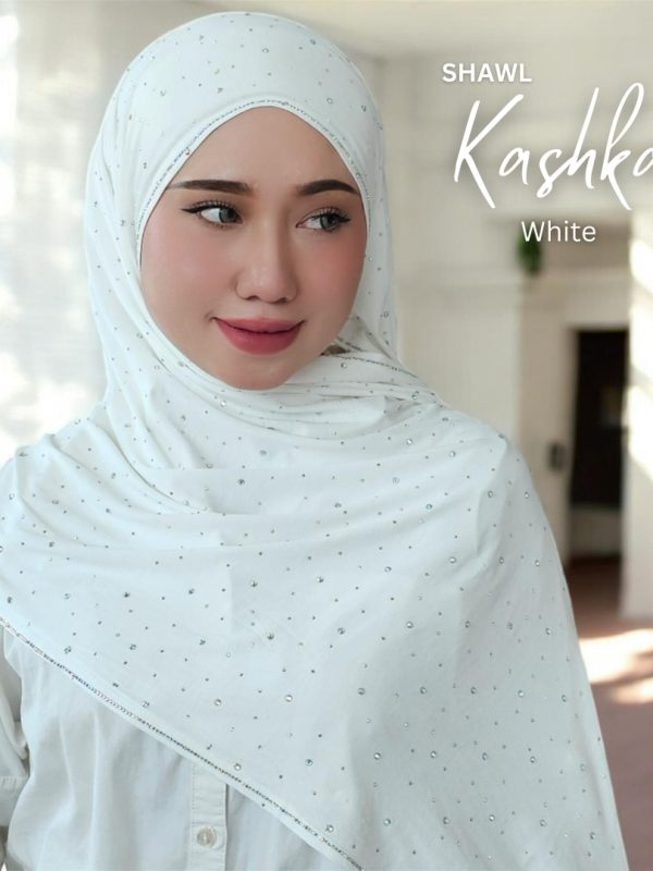 SHAWL KASHKA EXCLUSIVE BLINK BLINK – WHITE