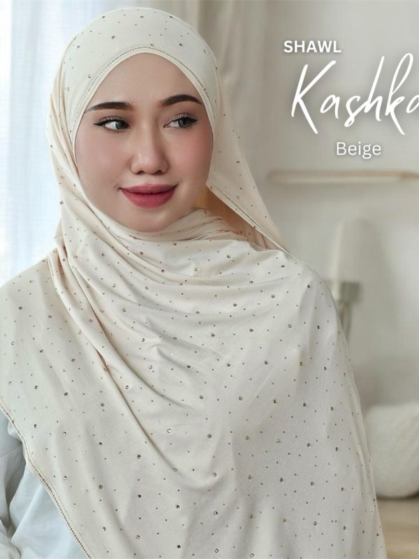 SHAWL KASHKA EXCLUSIVE BLINK BLINK – BEIGE